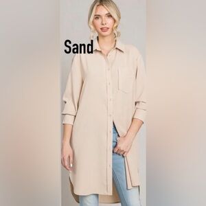 Must Have - Blush Button-Up Tunic/Dress